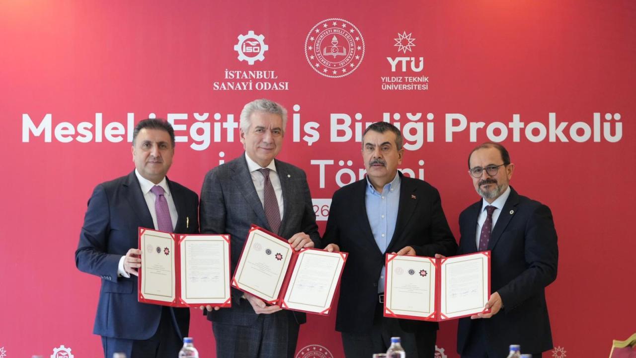 Bakan Tekin, "Mesleki Eğitim İş Birliği Protokolü" imza törenine katıldı