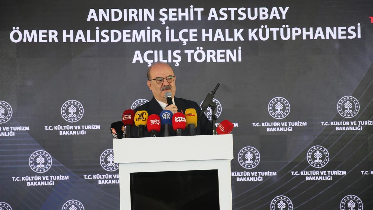 Kültür ve Turizm Bakan Yardımcısı Serdar Çam, Kahramanmaraş'ta kütüphane açılışına katıldı