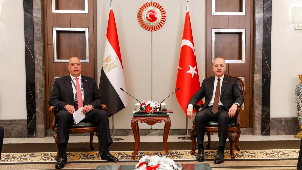 TBMM Başkanı Kurtulmuş, Mısır Temsilciler Meclisi Başkanı Badawy ile görüştü
