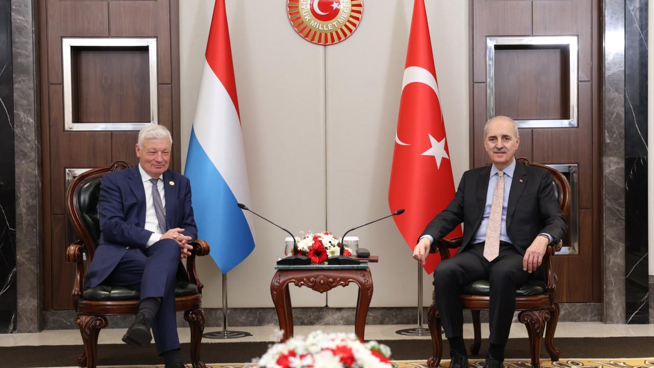 TBMM Başkanı Kurtulmuş, Lüksemburg Temsilciler Meclisi Başkanı Wiseler ile görüştü