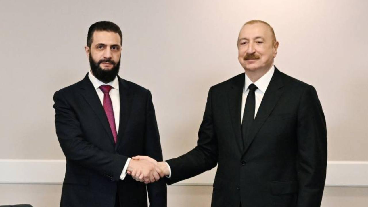 Azerbaycan Cumhurbaşkanı Aliyev ile Suriye Cumhurbaşkanı Şara, Antalya'da görüştü