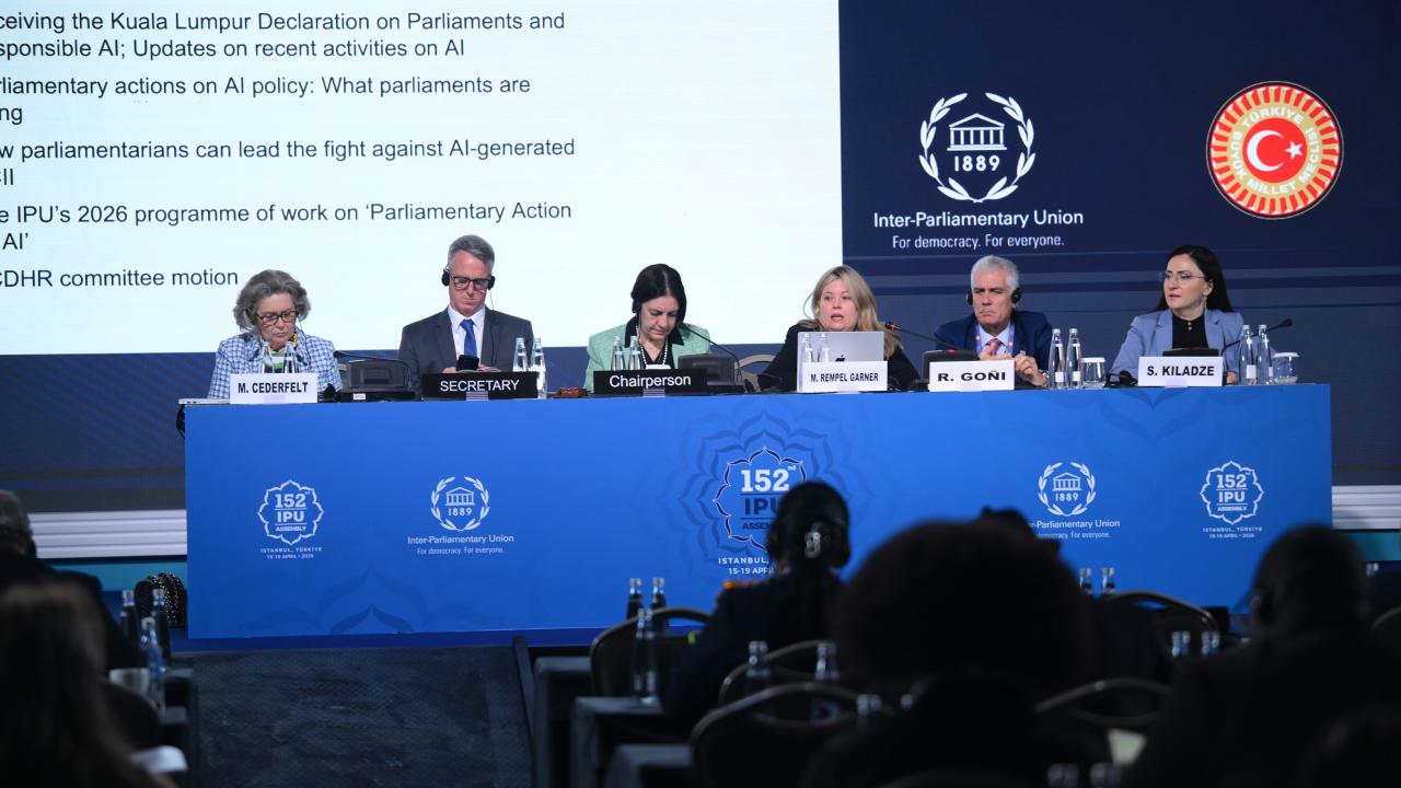 PAB 152. Genel Kurulu'nda "Yapay Zeka Konusunda Parlamenter Yetkinin Uygulanması" oturumu yapıldı