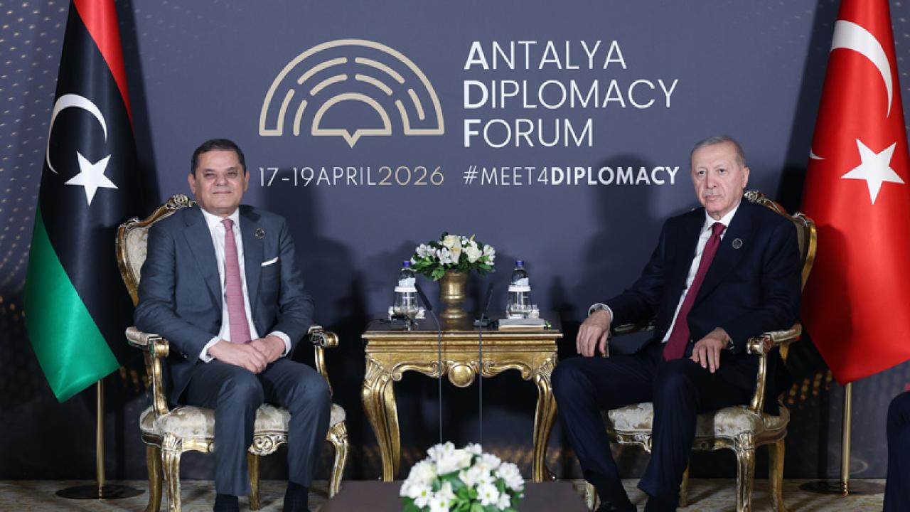 Cumhurbaşkanı Erdoğan, Libya Ulusal Birlik Hükümeti Başbakanı Dibeybe ile görüştü