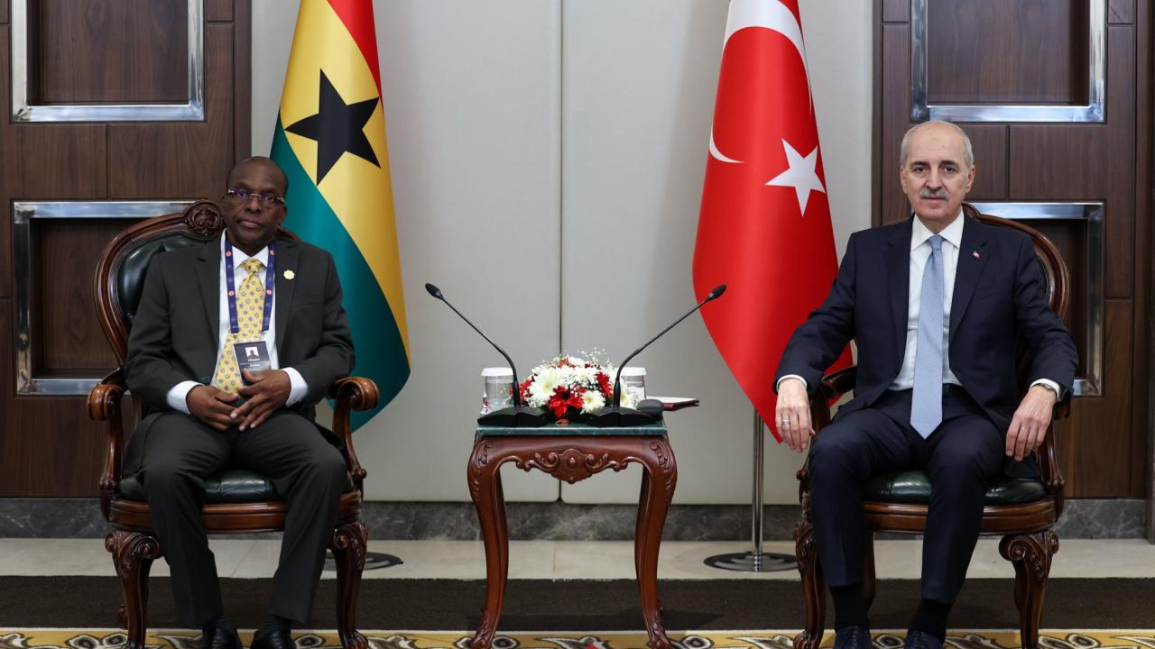 TBMM Başkanı Kurtulmuş, Gana Meclis Başkanı Bagbin ile görüştü