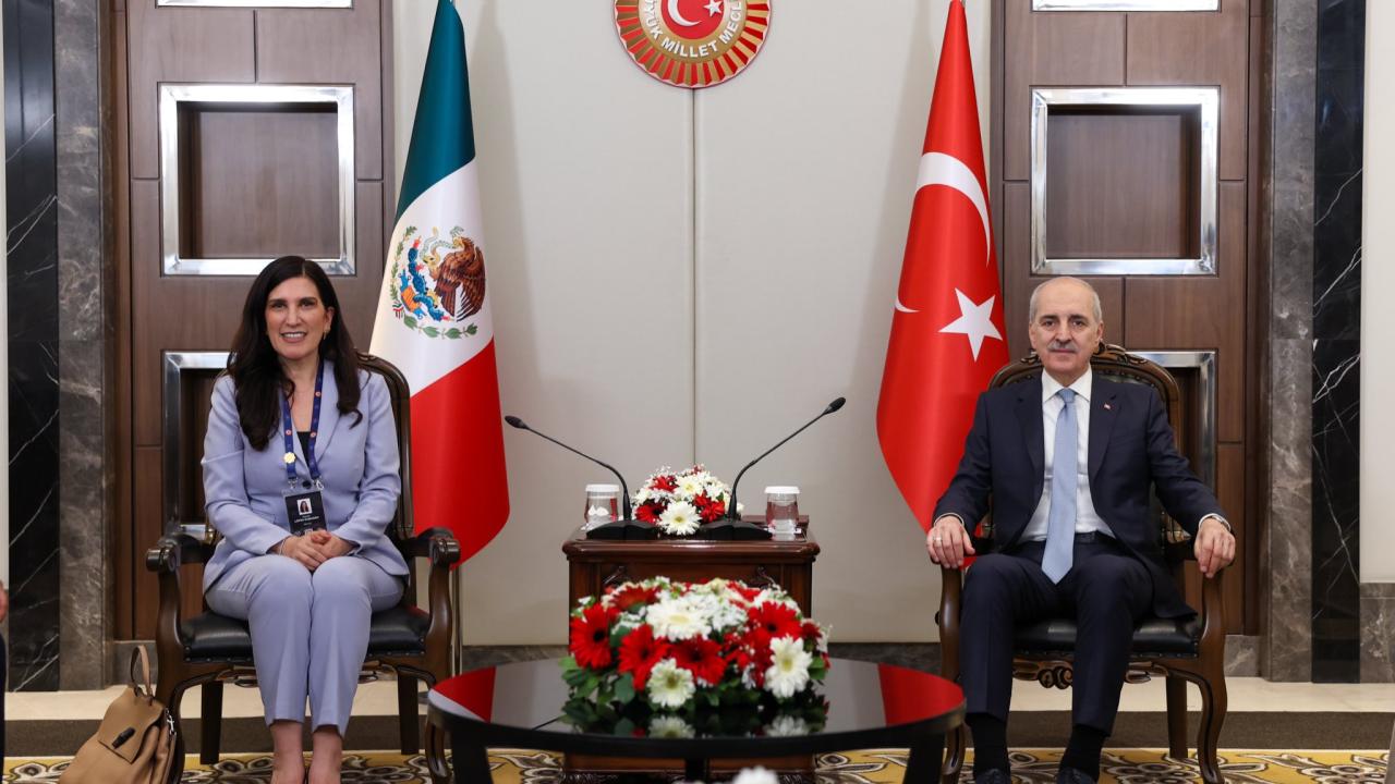 TBMM Başkanı Kurtulmuş, Meksika Temsilciler Meclisi Başkanı Rabadan ile görüştü