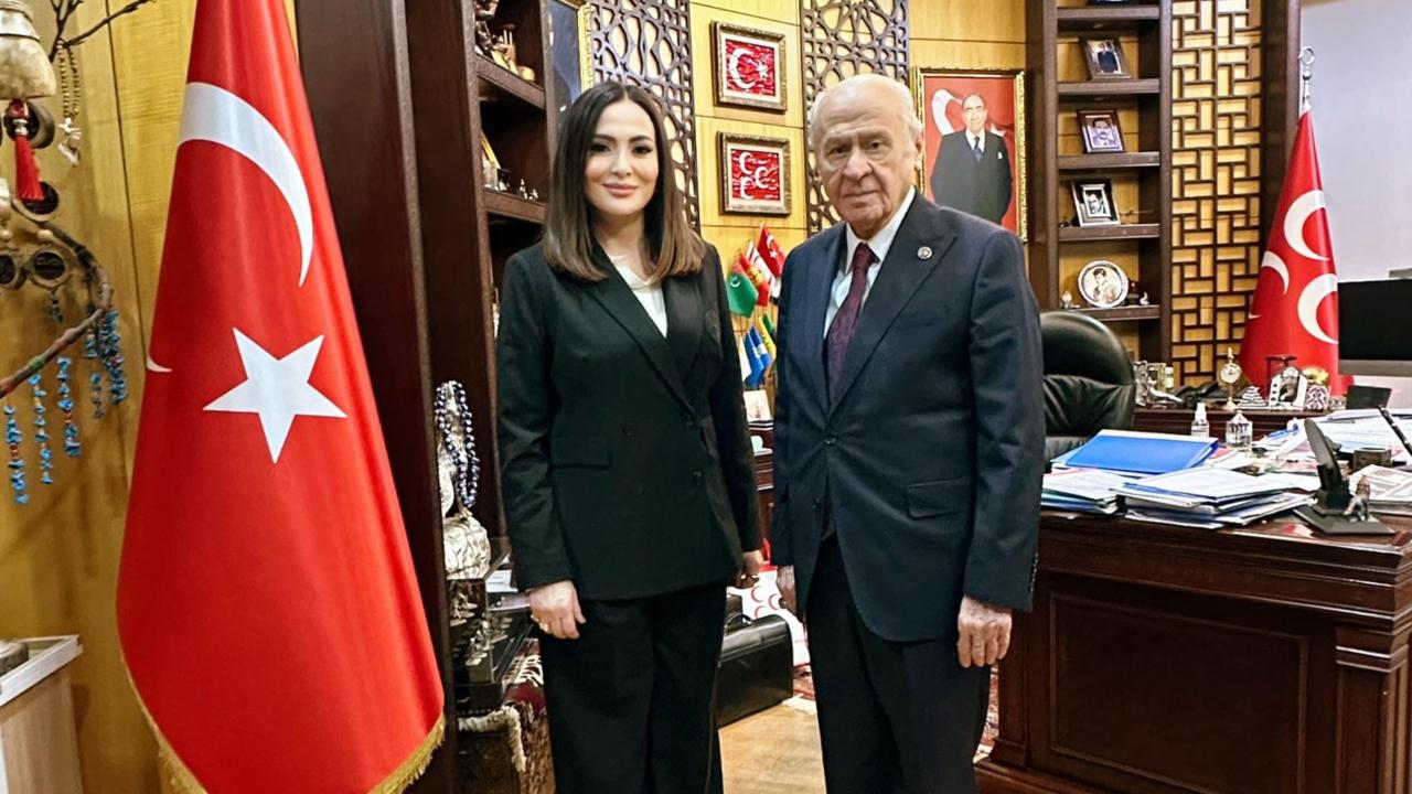Gazeteci Didem Arslan Yılmaz'dan MHP Lideri Bahçeli'ye Ziyaret