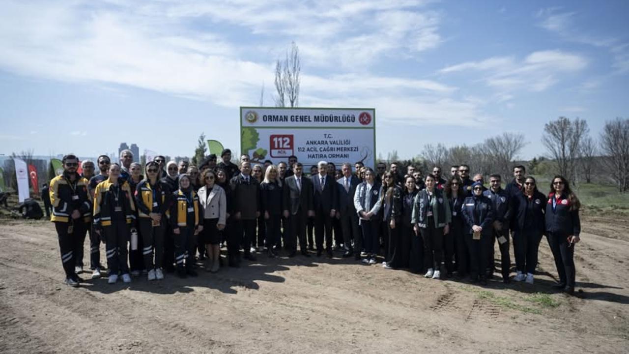 Ayla öğretmen ve öğrencilerinin adı "Ankara 112 Hatıra Ormanı"nda dikilen fidanlarda yaşatılacak