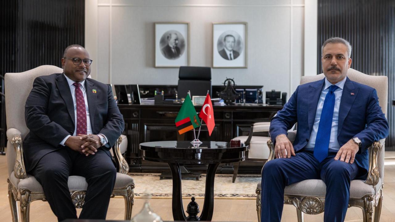 Dışişleri Bakanı Fidan, Zambiyalı mevkidaşı Haimbe ile görüştü