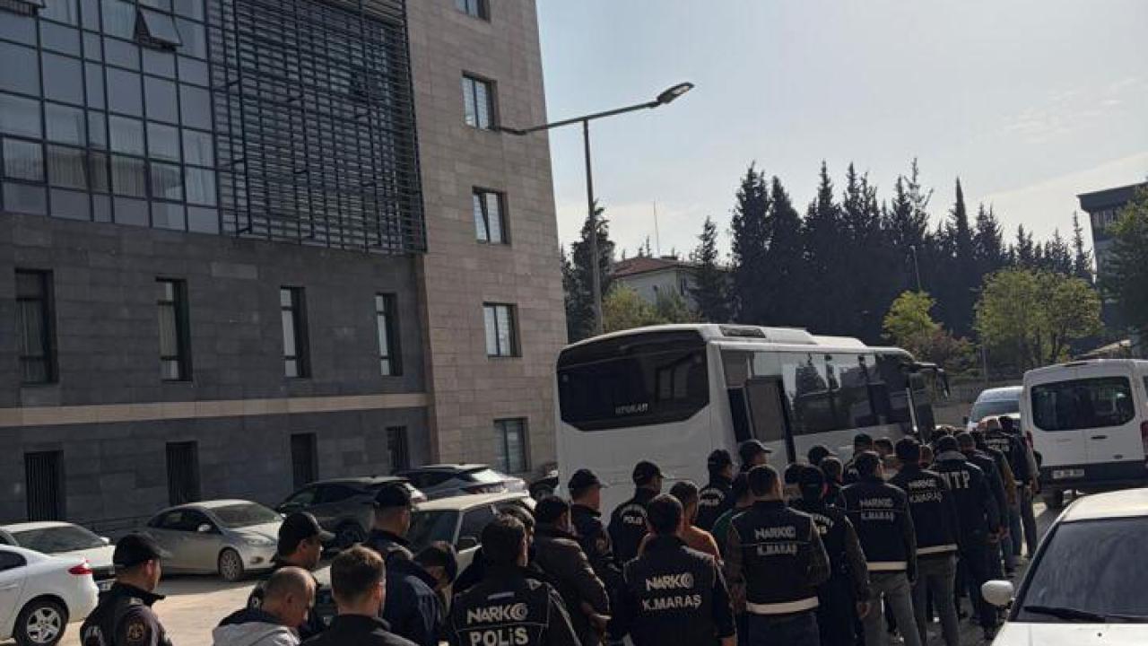 Kahramanmaraş merkezli uyuşturucu operasyonunda 45 zanlı tutuklandı