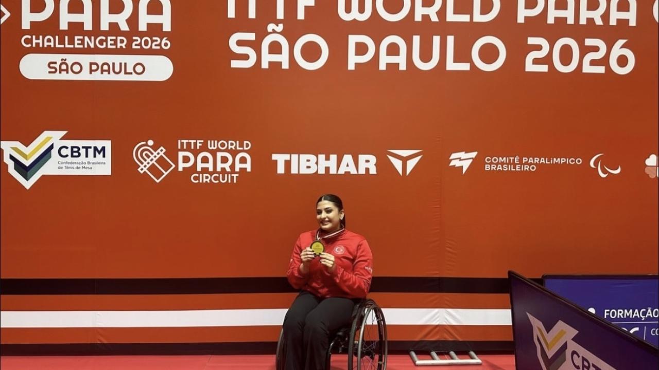 Milli para masa tenisçi İrem Oluk, Brezilya'daki turnuvada altın madalya kazandı