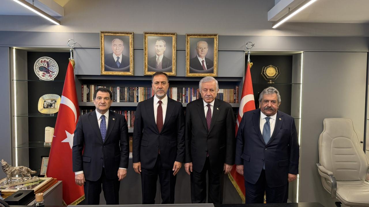 MHP'li Adan, Yıldız ve Aksu'dan İstanbul İl Başkanı Yılmaz'a "hayırlı olsun" ziyareti