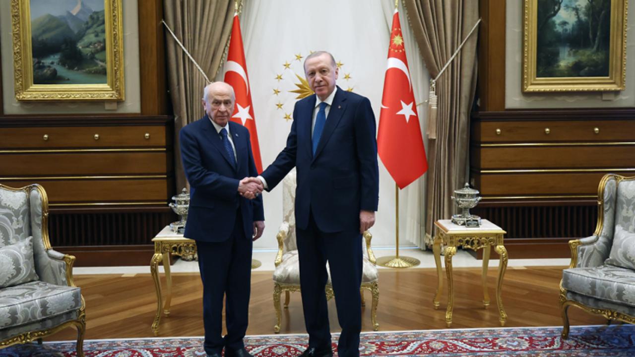 Cumhurbaşkanı Erdoğan, MHP Lideri Devlet Bahçeli'yi kabul etti