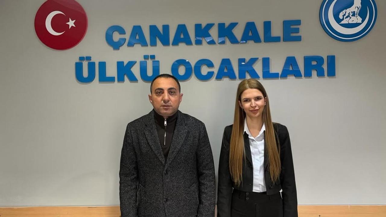 Ülkü Ocakları Genel Başkan Yardımcısı Simge Gündüz'den Çanakkale Ülkü Ocakları'na Ziyaret