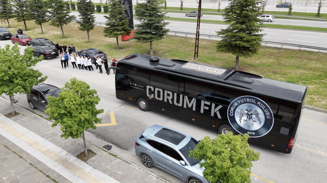 Çorum FK, Esenler Erokspor maçının Çorum'daki hazırlıklarını tamamladı
