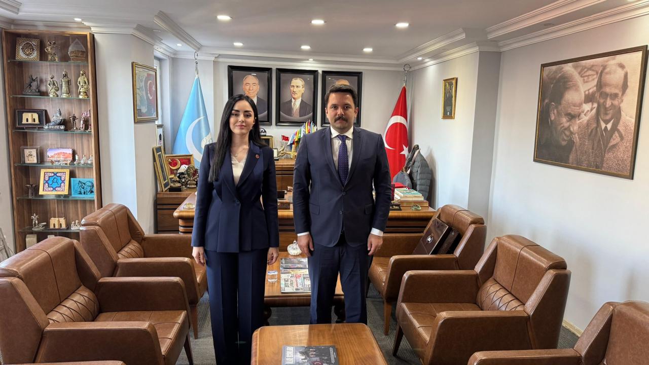 MHP MYK Üyesi Büşra Cin’den Ülkü Ocakları İstanbul İl Başkanı Alparslan Doğan'a ziyaret