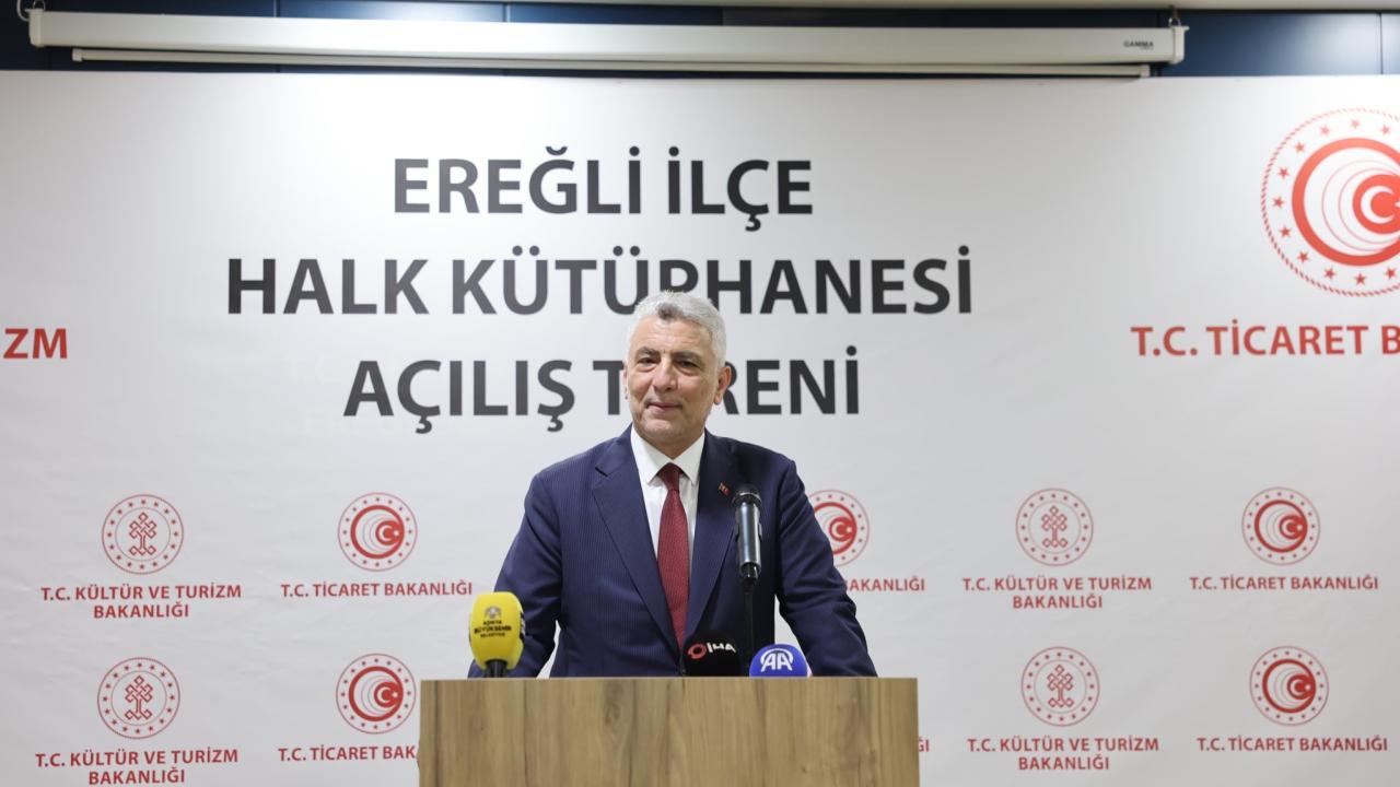 Ticaret Bakanı Bolat, Konya'da kütüphane açılışına katıldı