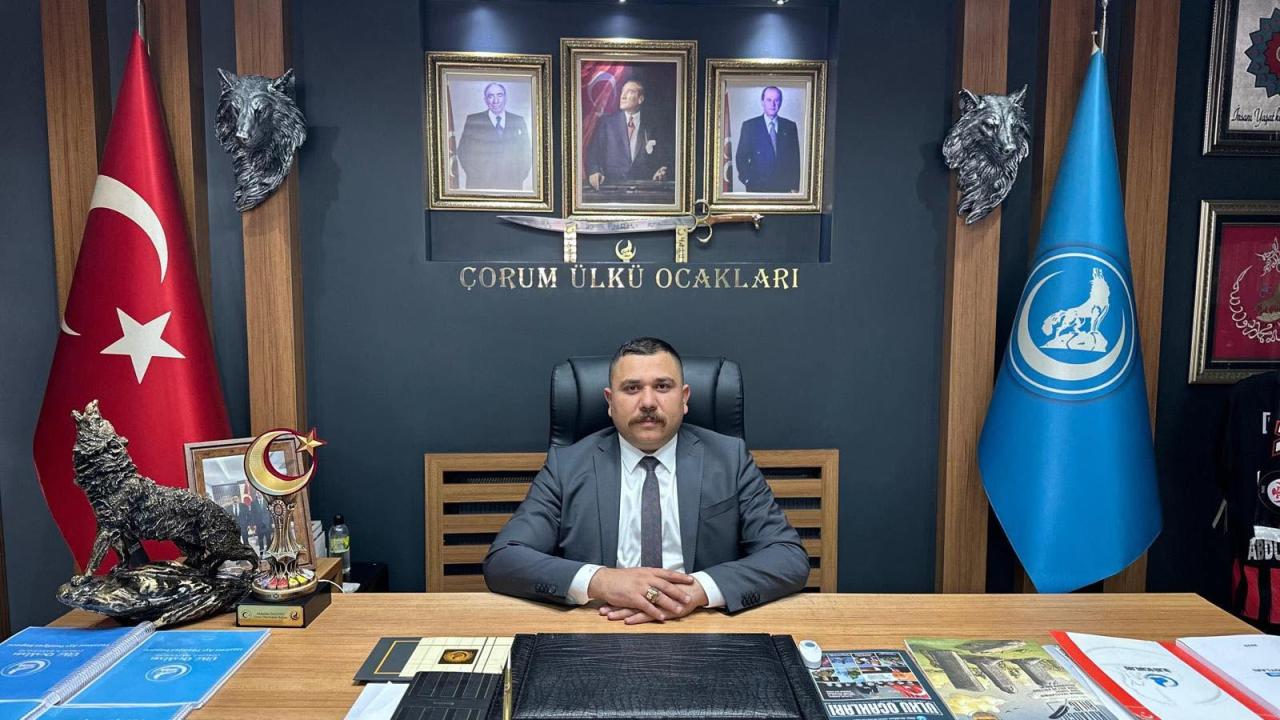 Ülkü Ocakları Çorum İl Başkanı Dalyan'dan Avrupa Parlamentosu'na tepki: Söz konusu Türk milletinin değerleri olduğunda aynı hassasiyeti göstermiyorlar
