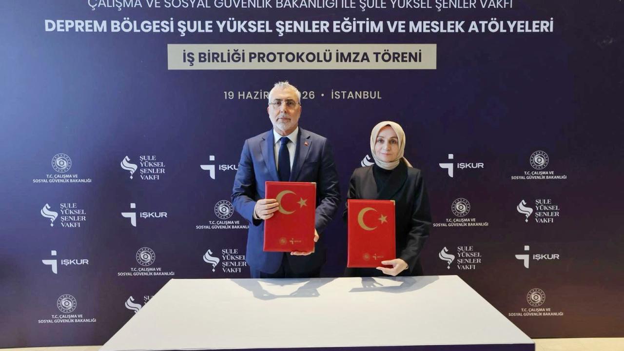Şule Yüksel Şenler Vakfı ile İŞKUR Arasında Depremzede Kadınların İstihdamı İçin İşbirliği