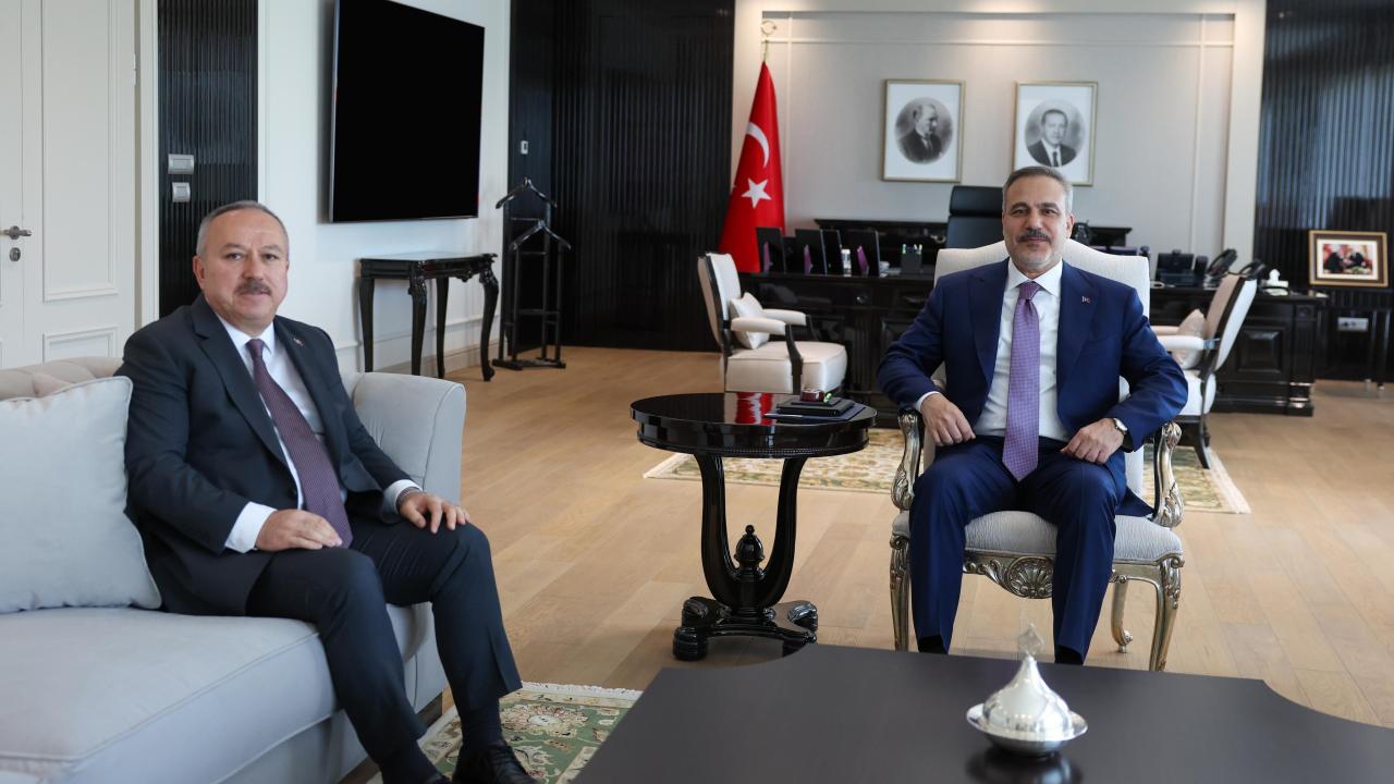 Dışişleri Bakanı Fidan, Emniyet Genel Müdürü Ali Fidan'ı kabul etti