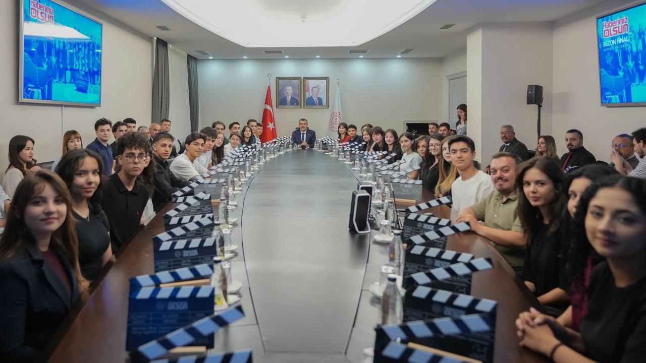 Milli Eğitim Bakanı Tekin, "Haberimiz Olsun" ekibini kabul etti