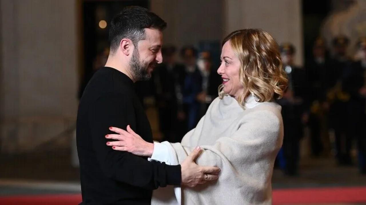 İtalya Başbakanı Meloni, Ukrayna Devlet Başkanı Zelenskiy ile görüştü