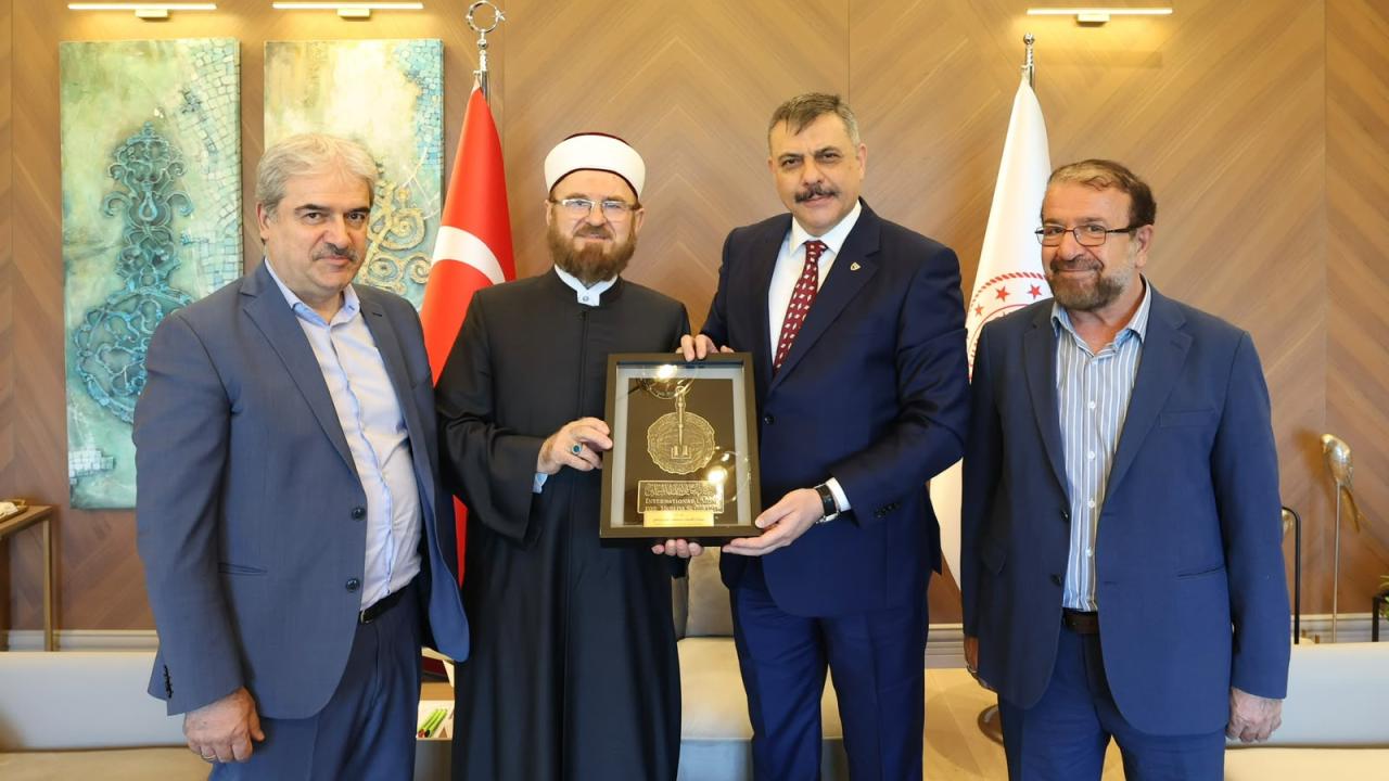 İçişleri Bakanı Çiftçi, Dünya Müslüman Alimler Birliği Başkanı Karadaği ile görüştü