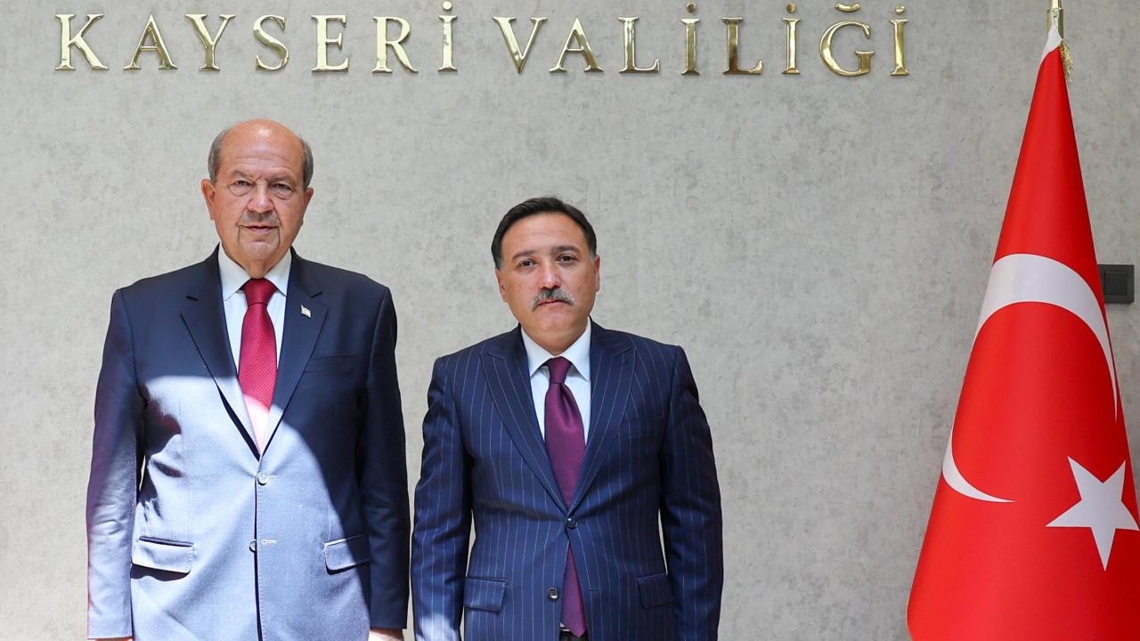 KKTC'nin 5. Cumhurbaşkanı Ersin Tatar, Kayseri'de ziyaretlerde bulundu
