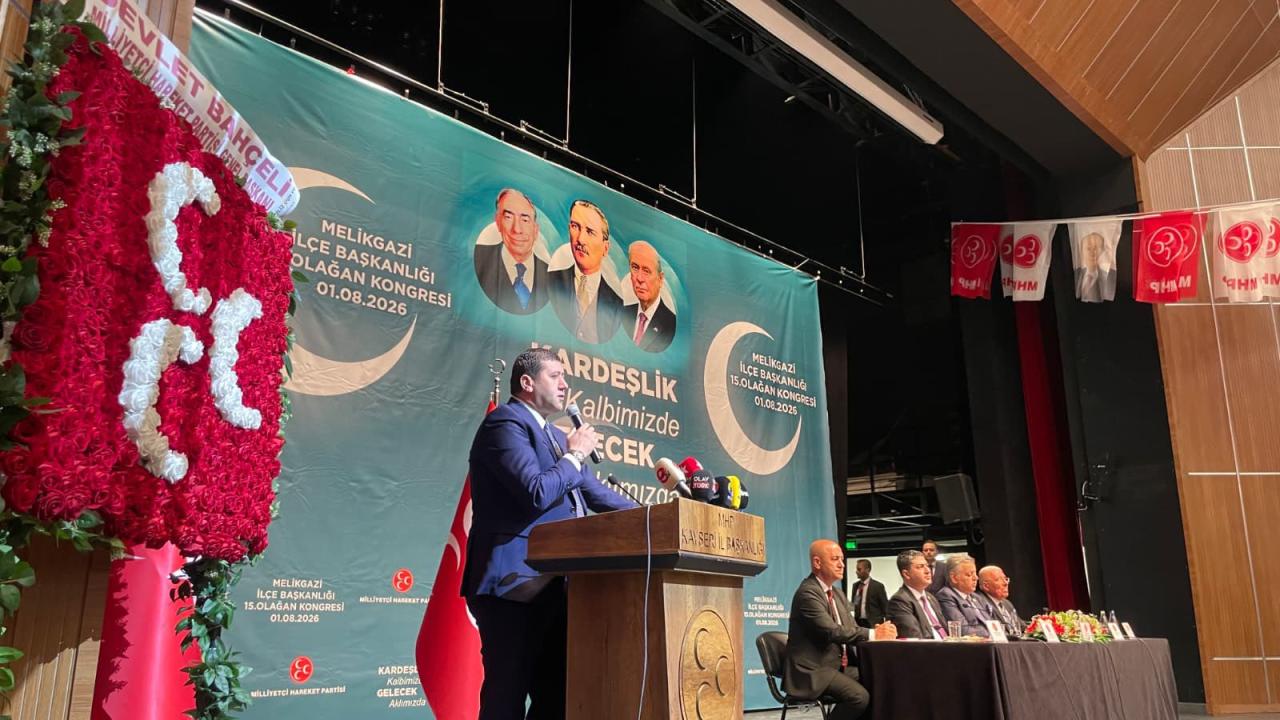 MHP'li Baki Ersoy'dan Melikgazi kongresi mesajı: Birlik ve beraberlik içerisinde durmadan, yorulmadan çalışmaya devam edeceğiz