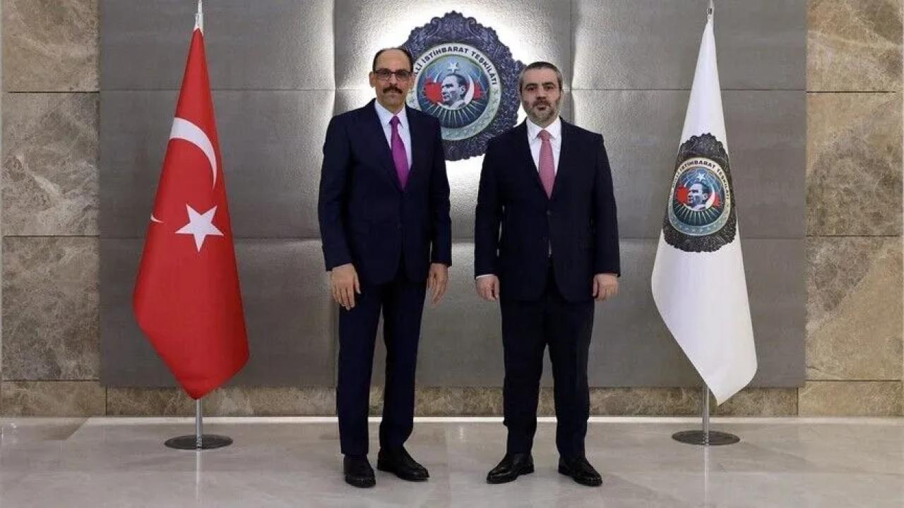 MİT Başkanı Kalın, Suriye Dışişleri Bakanı Şeybani ile görüştü