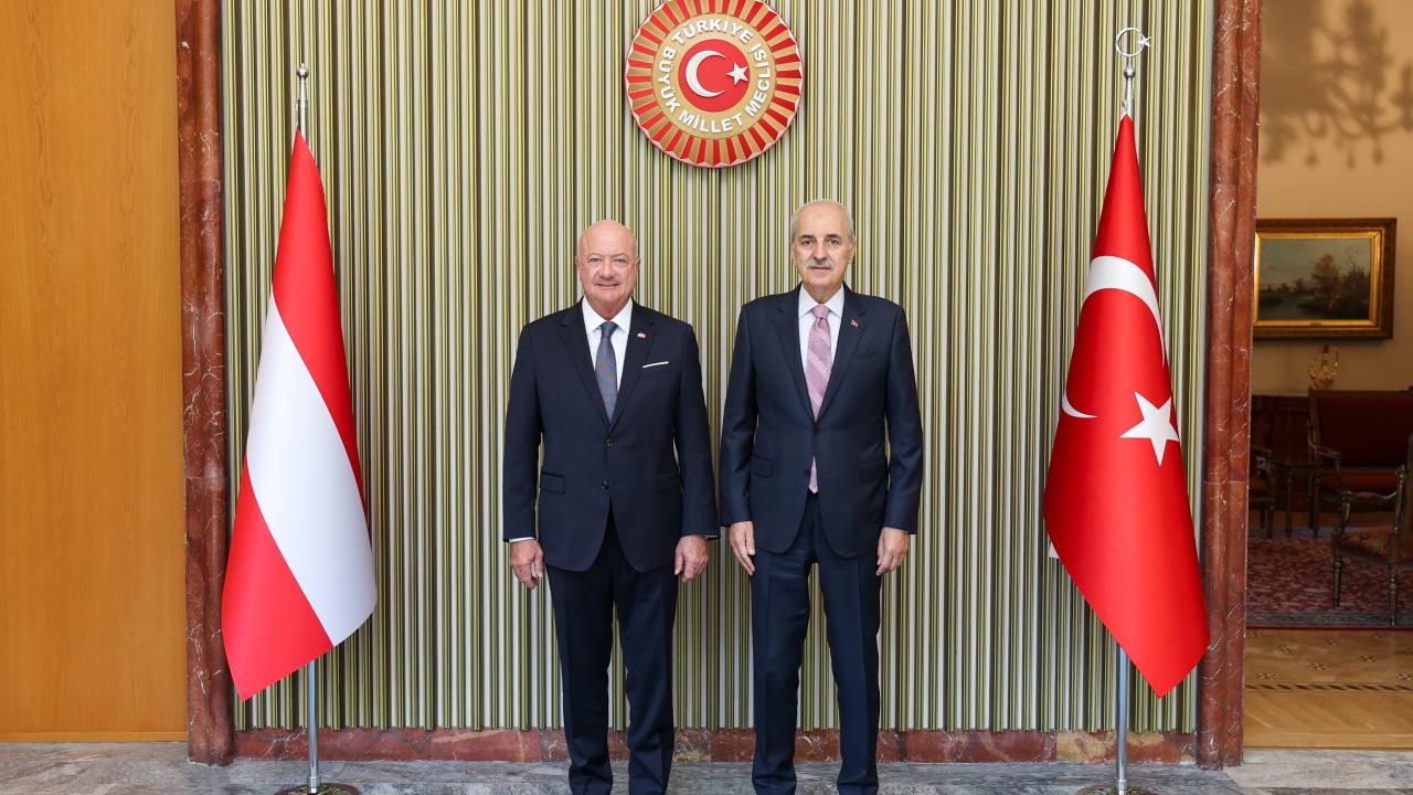 TBMM Başkanı Kurtulmuş, Avusturya Federal Şansölyesi Stocker ile görüştü