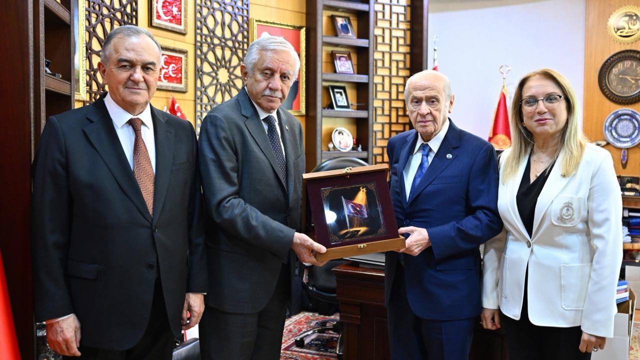 MHP TBMM Grubundan MHP Lideri Devlet Bahçeli'ye ziyaret