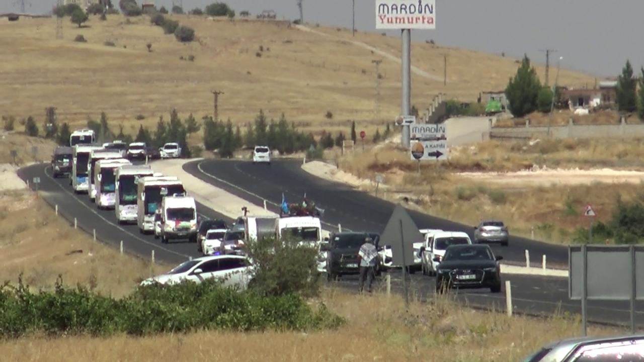 Bosna Hersek'ten yola çıkan "Filistin Konvoyu" Habur Sınır Kapısı'na ulaştı