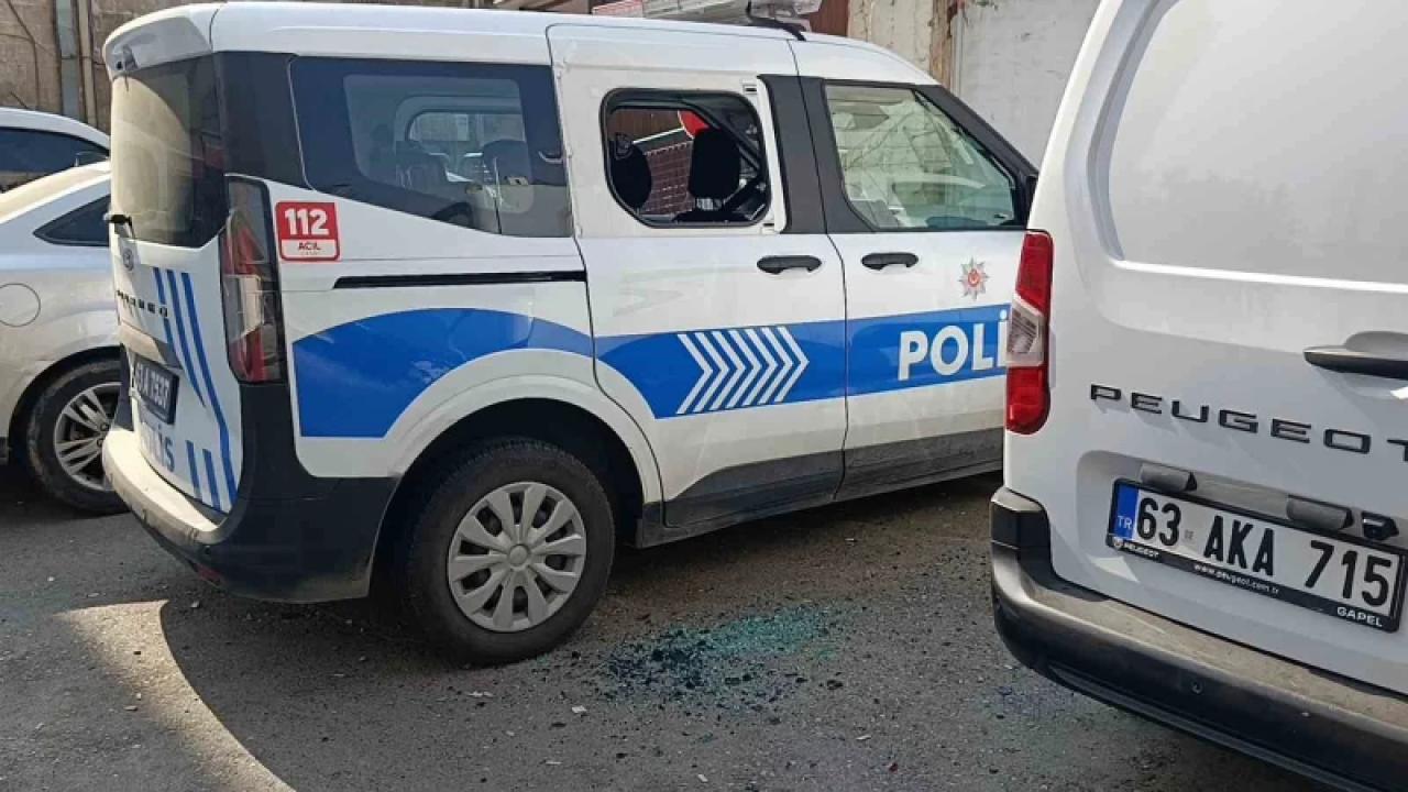 Şanlıurfa'da polis aracına zarar veren zanlı tutuklandı