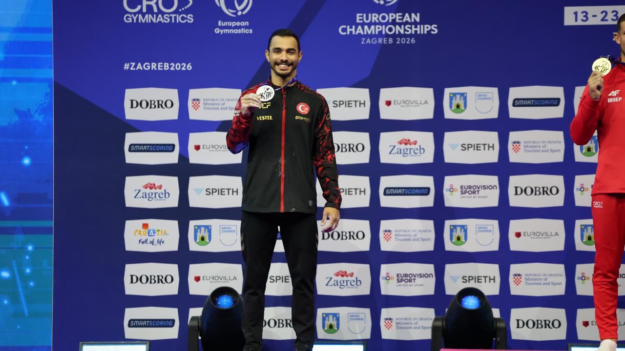Milli cimnastikçi Ferhat Arıcan, Avrupa ikincisi oldu