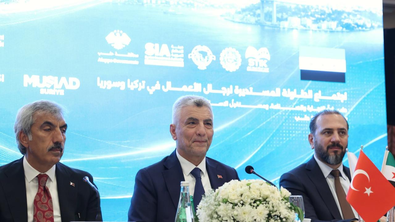 Ticaret Bakanı Bolat, Halep’te Türk ve Suriyeli iş insanlarıyla bir araya geldi