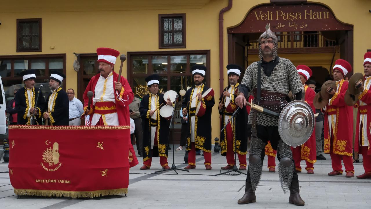 Çorum'da 30 Ağustos dolayısıyla bando ve mehteran konseri düzenlendi
