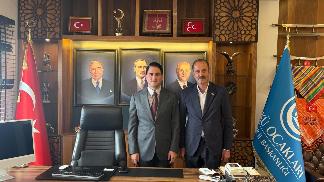 MHP Genel Sekreter Yardımcısı Osmanağaoğlu’ndan Ülkü Ocakları İzmir İl Başkanlığına ziyaret