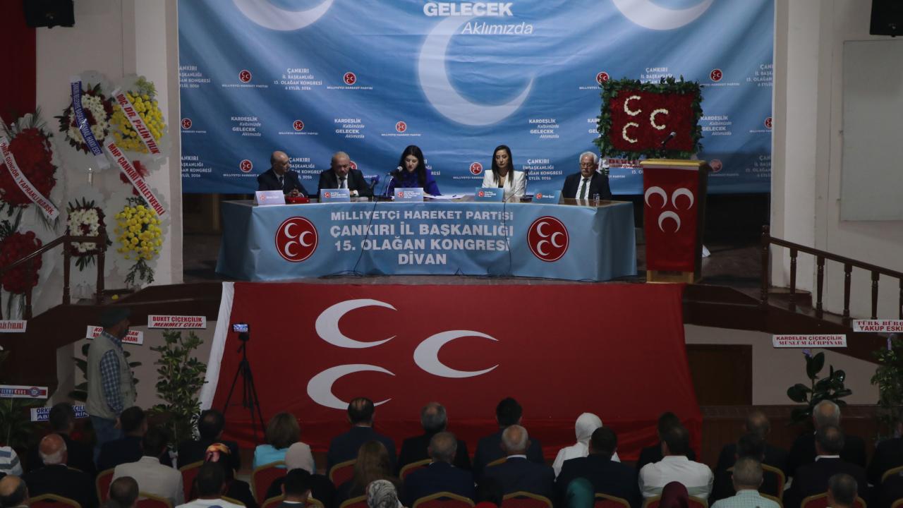 MHP Çankırı İl Başkanlığının 15. Olağan Kongresi yapıldı