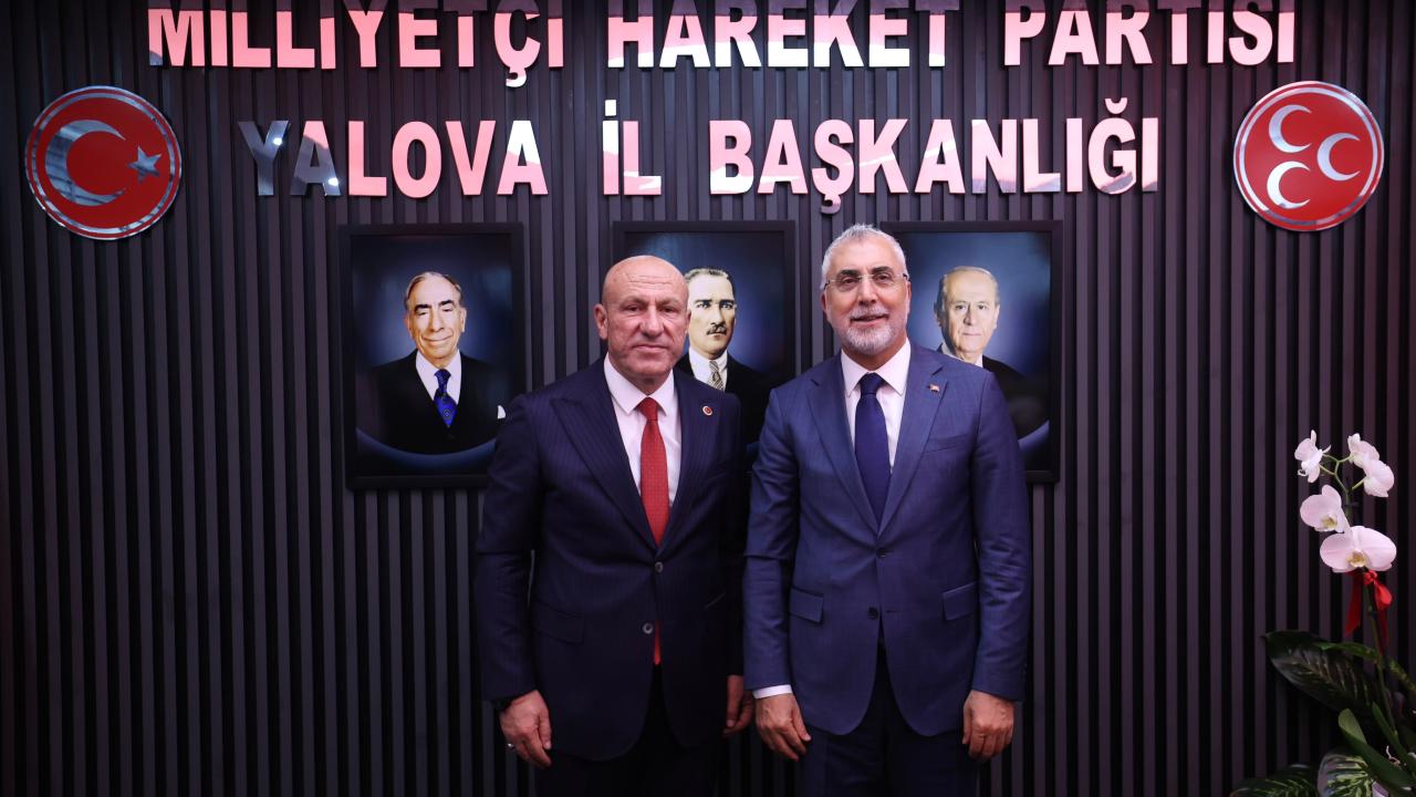 Çalışma ve Sosyal Güvenlik Bakanı Işıkhan'dan MHP Yalova İl Başkanlığına ziyaret