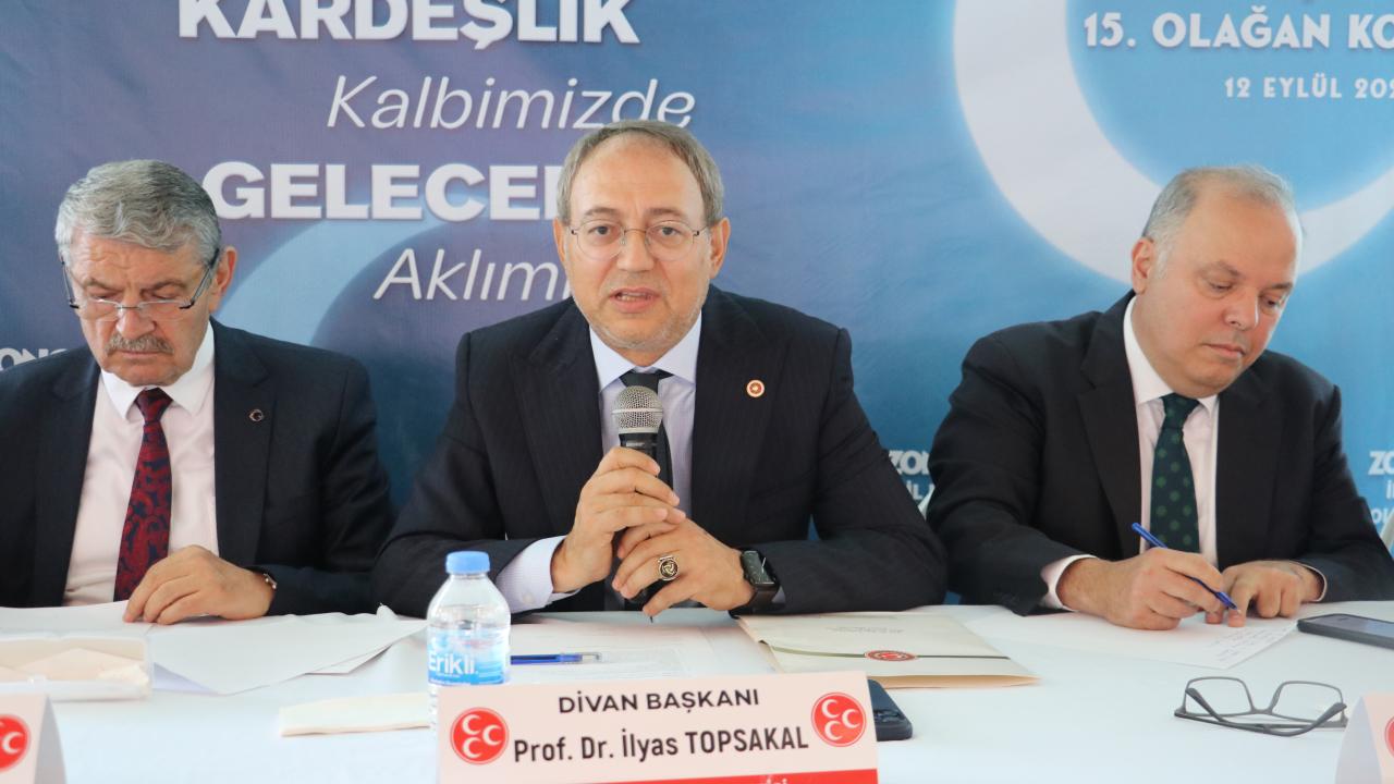 MHP Genel Başkan Yardımcısı Topsakal, Zonguldak'ta partisinin il kongresine katıldı