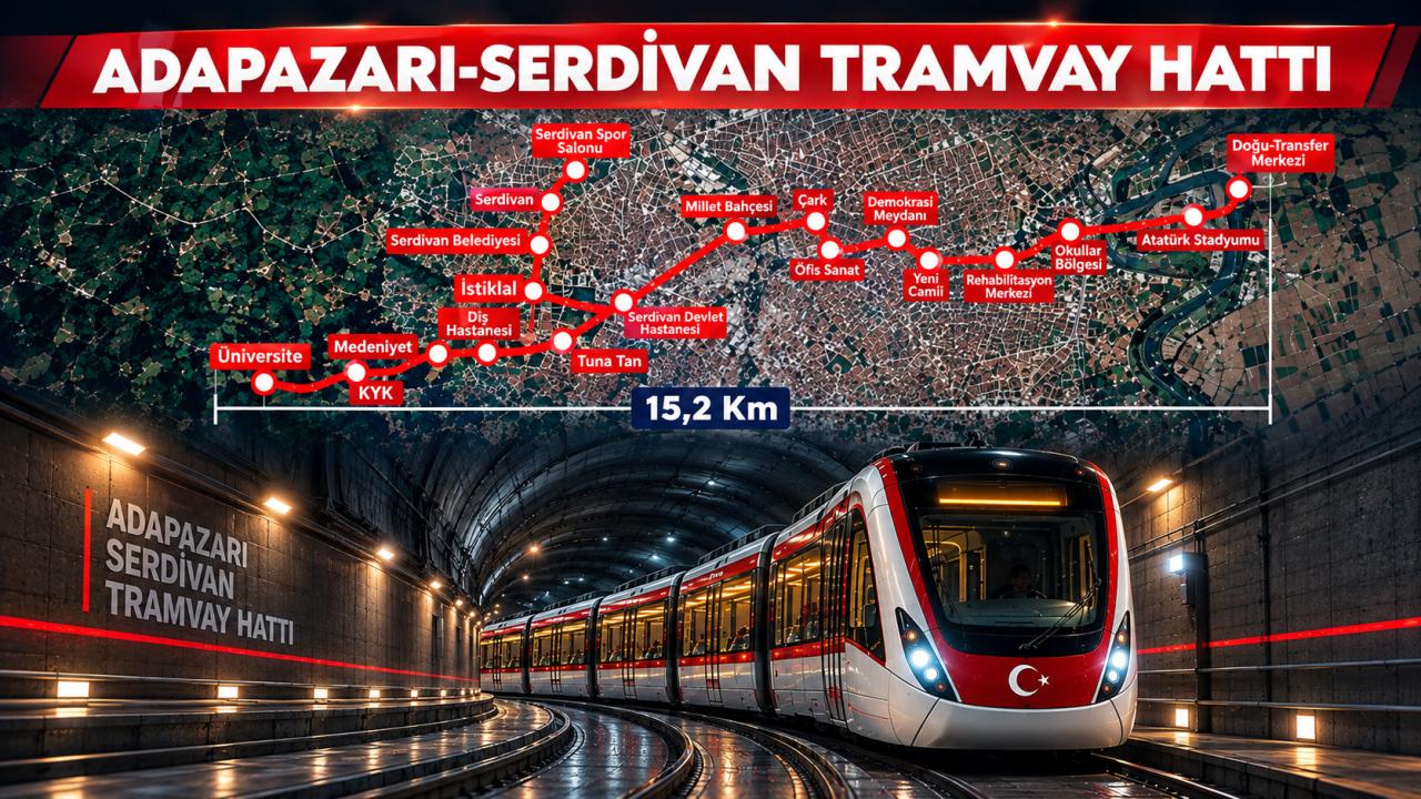 Bakan Uraloğlu: Adapazarı ile Serdivan’ı 15,2 kilometrelik yeni tramvay hattımızla birbirine bağlıyoruz