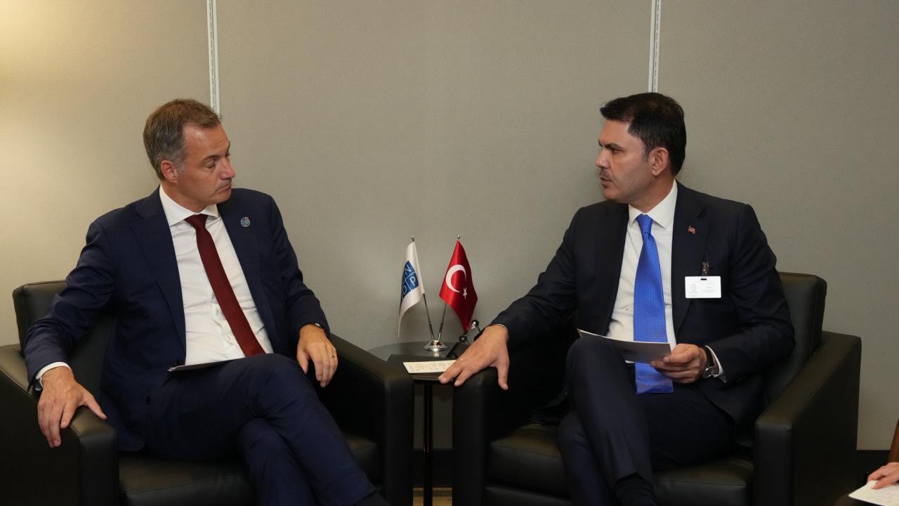 Çevre, Şehircilik ve İklim Değişikliği BakanI Kurum, BM Kalkınma Programı Başkanı Alexander De Croo ile görüştü