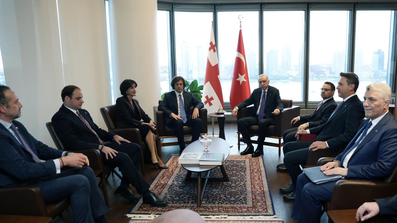 Cumhurbaşkanı Erdoğan, Gürcistan Başbakanı Kobakhidze'yi kabul etti