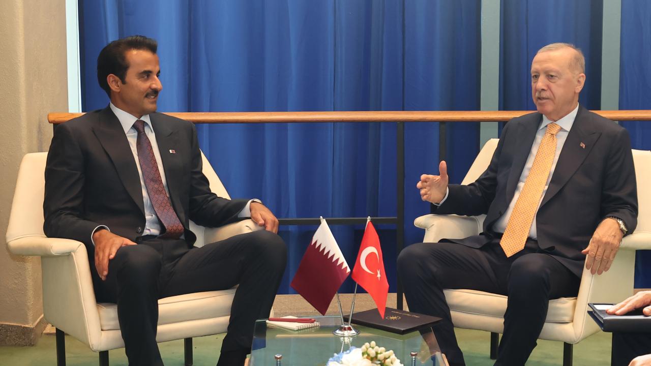Cumhurbaşkanı Erdoğan, Katar Emiri Temim ile görüştü