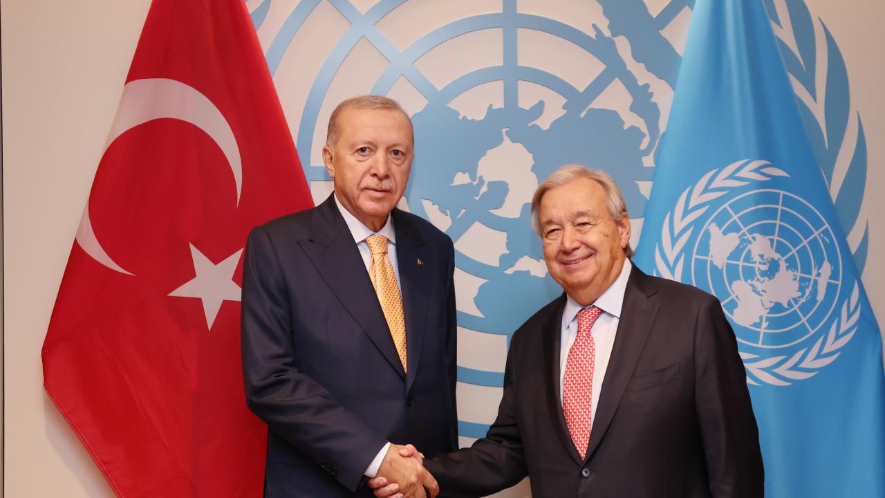 Cumhurbaşkanı Erdoğan, BM Genel Sekreteri Guterres ile görüştü