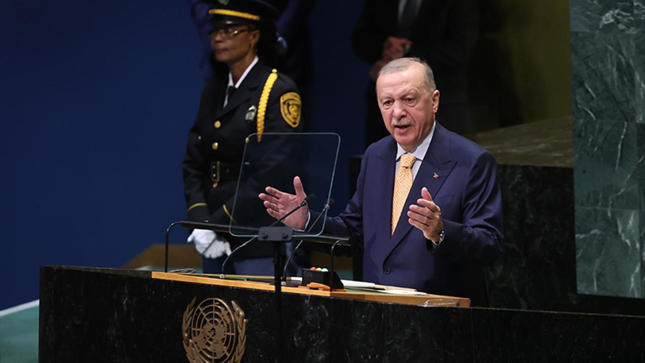 Kabine üyelerinden Cumhurbaşkanı Erdoğan'ın BM Genel Kurulu'ndaki hitabına ilişkin paylaşım