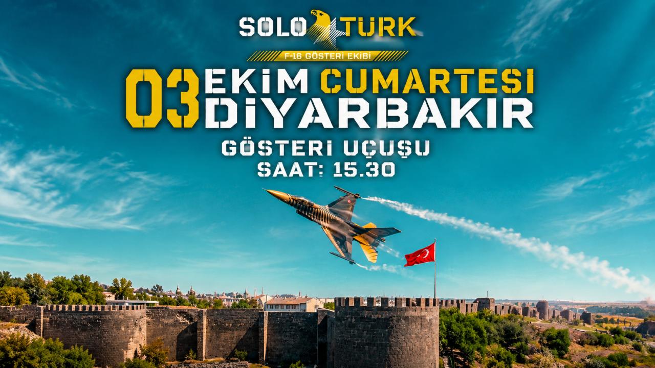 SOLOTÜRK, Diyarbakır’da gösteri uçuşu icra edecek