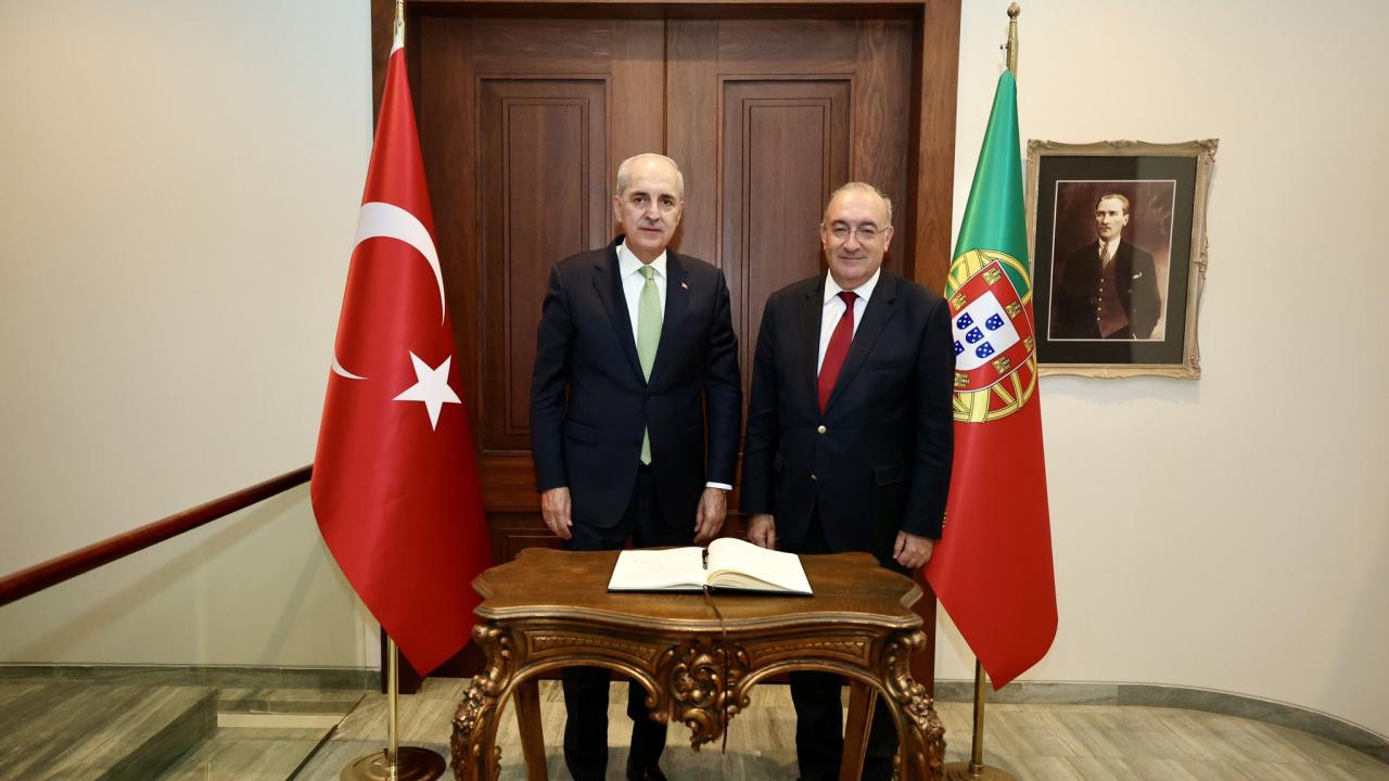 TBMM Başkanı Kurtulmuş'tan Lizbon Büyükelçiliğine ziyaret