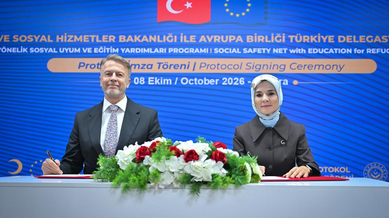 Aile ve Sosyal Hizmetler Bakanlığı ile AB Türkiye Delegasyonu arasında işbirliği protokolü imzalandı