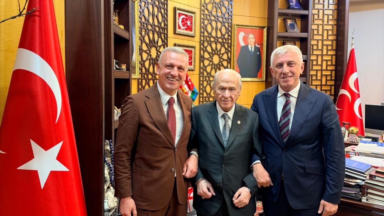 Cumhurbaşkanı Başdanışmanı Oktay Saral’dan MHP Genel Başkanı Devlet Bahçeli’ye ziyaret
